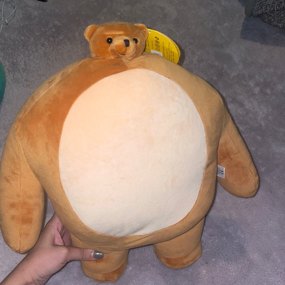 small head big body stuffed bear